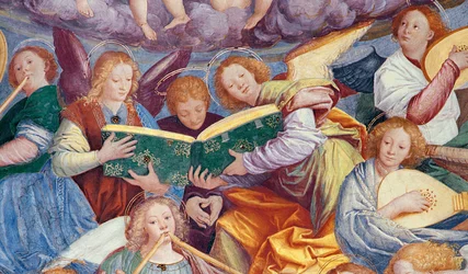 Das Konzert der Engel, 1534-36 (Detail)